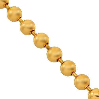 14K Rose Gold Mens Ball Bead Chain 4 mm